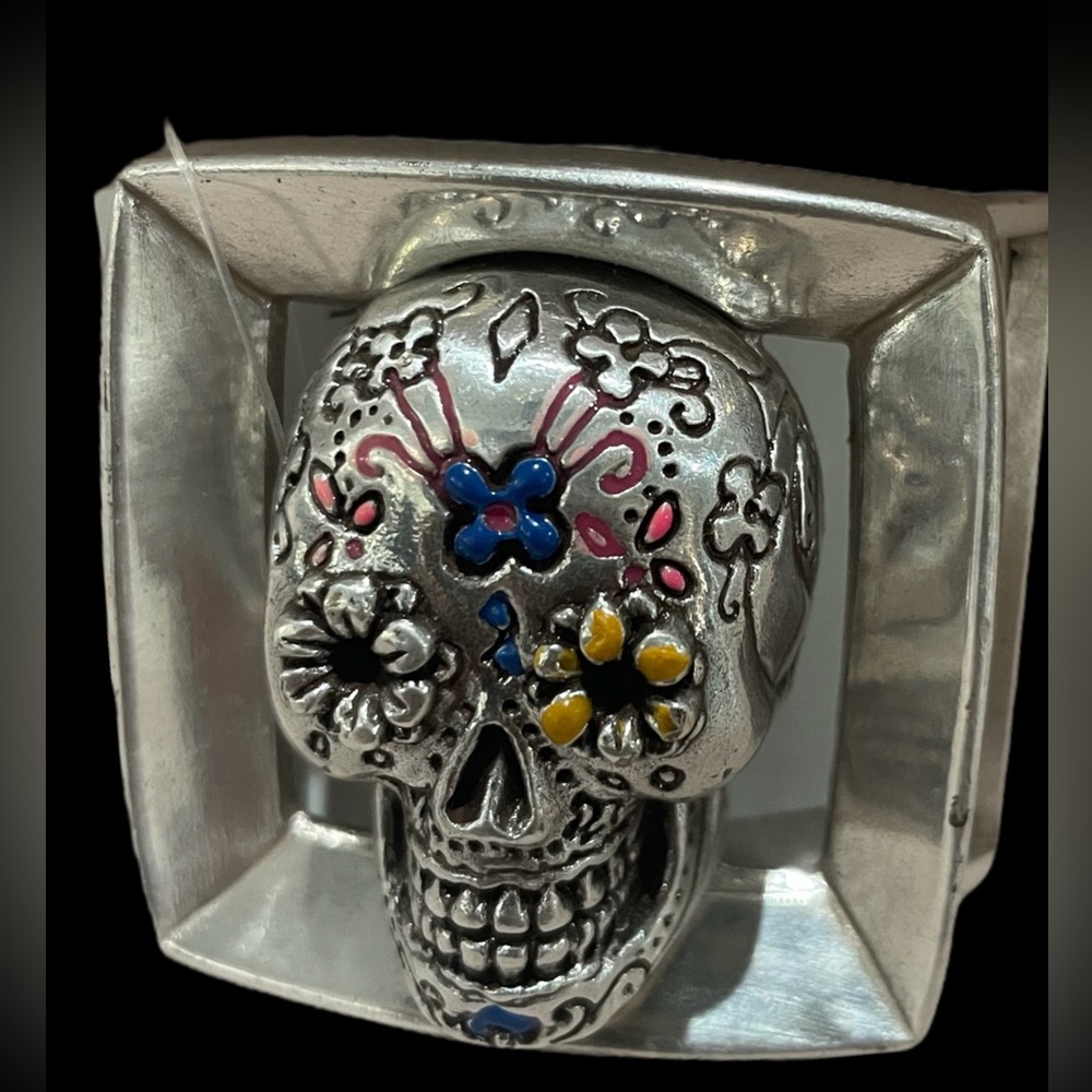 Sugar Skull Belt Buckle-Buckle only!